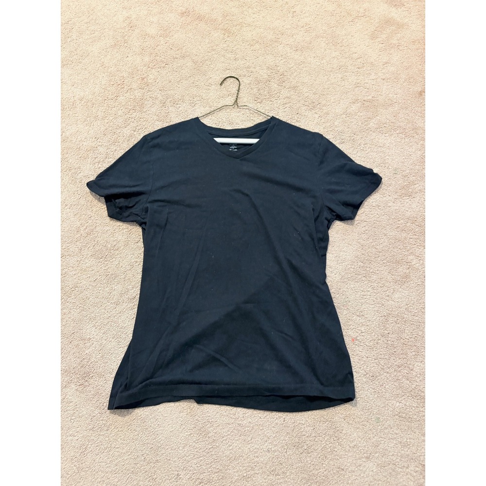 Old Navy Mens Soft-Washed V-Neck T-Shirt Black Short Sleeve Basic Tee S